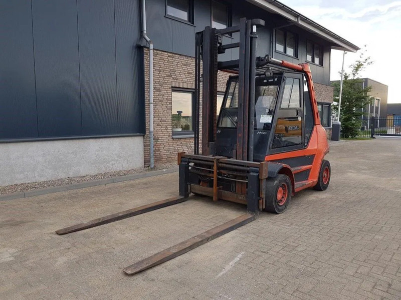 Linde H50D 5 ton Diesel Duplex Sideshift Positioner Heftruck - Pirun më naftë: foto 3 Linde H50D 5 ton Diesel Duplex Sideshift Positioner Heftruck - Pirun më naftë: foto 3