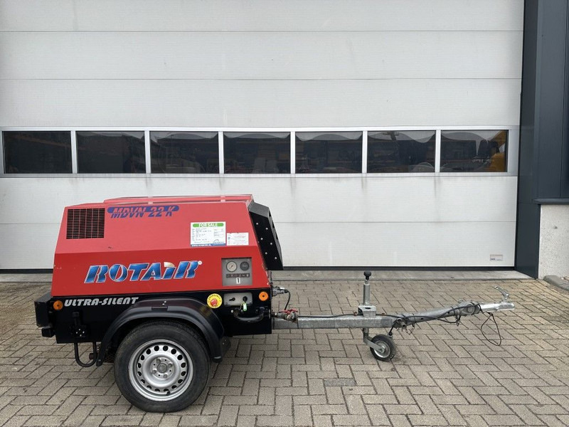 Rotair MDVN 22 K Kubota 2000 L / min 6.5 Bar Mobiele Diesel Compressor as New ! - Kompresor ajri: foto 1 Rotair MDVN 22 K Kubota 2000 L / min 6.5 Bar Mobiele Diesel Compressor as New ! - Kompresor ajri: foto 1