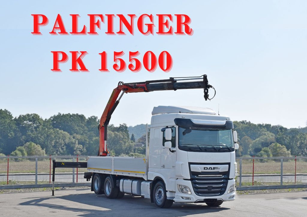 DAF XF 530 Pritsche 6,30 m + PK 15500 * TOPZUSTAND DAF XF 530 Pritsche 6,30 m + PK 15500 * TOPZUSTAND - Kamion me vinç: foto 1 DAF XF 530 Pritsche 6,30 m + PK 15500 * TOPZUSTAND DAF XF 530 Pritsche 6,30 m + PK 15500 * TOPZUSTAND - Kamion me vinç: foto 1