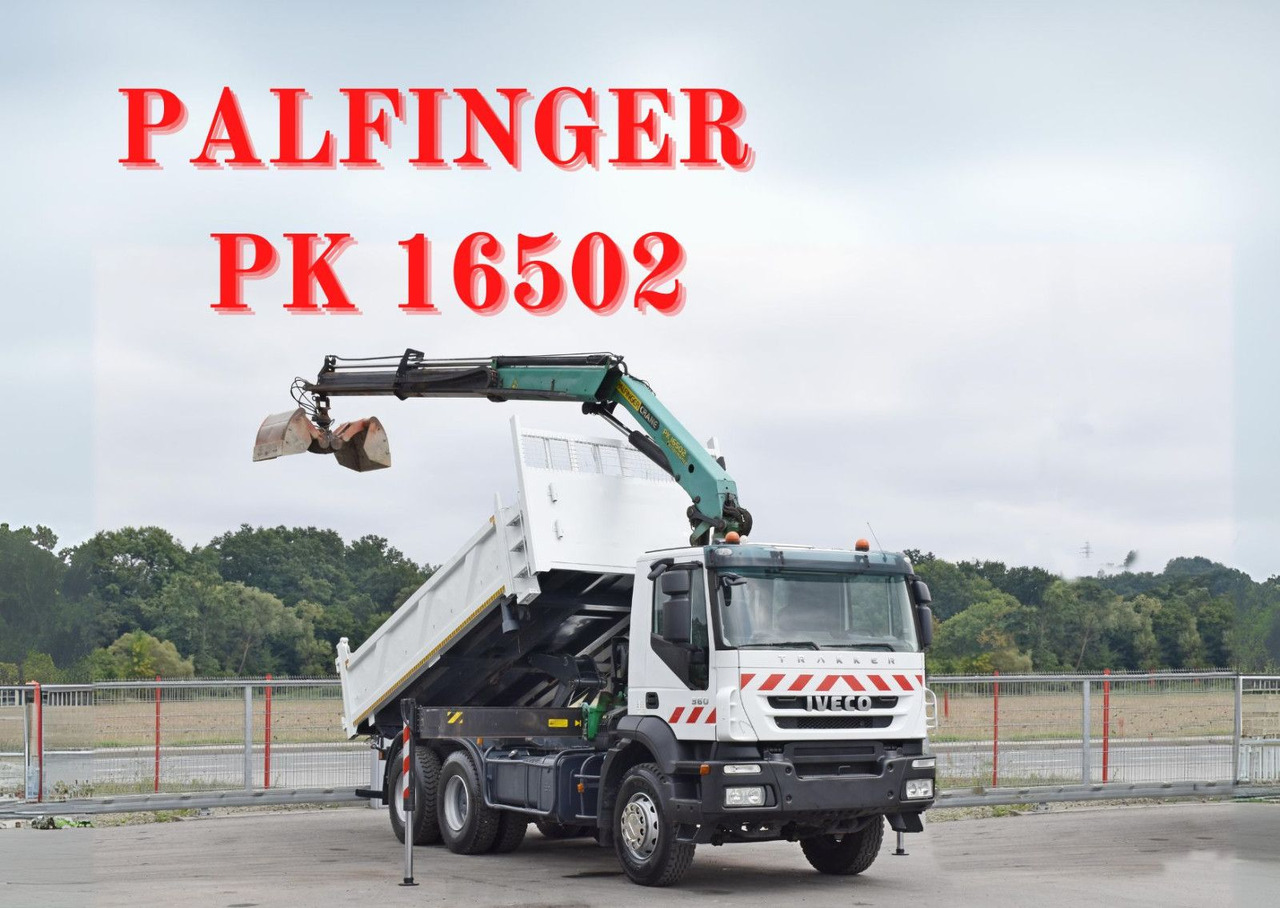 Iveco TRAKKER 360 * Kipper 5,20m* PK 16502 / FUNK*6x4 - Kamion vetëshkarkues, Kamion me vinç: foto 1 Iveco TRAKKER 360 * Kipper 5,20m* PK 16502 / FUNK*6x4 - Kamion vetëshkarkues, Kamion me vinç: foto 1