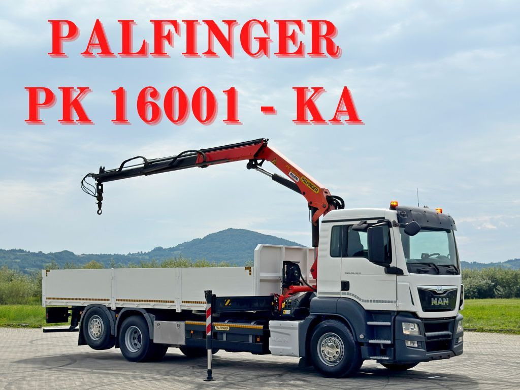 MAN TGS 26.320*PRITSCHE 7,20 / PK 16001-KA + FUNK - Kamion me vinç: foto 1 MAN TGS 26.320*PRITSCHE 7,20 / PK 16001-KA + FUNK - Kamion me vinç: foto 1
