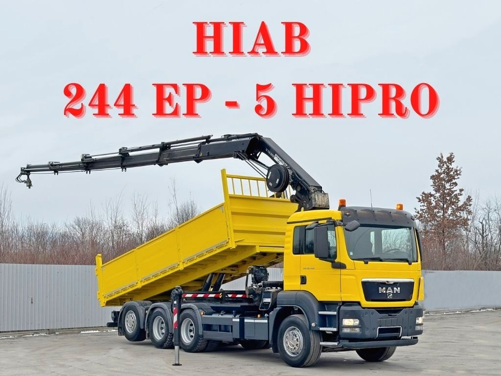 MAN TGS 35.400 * HIAB 244 EP - 5 HIPRO + FUNK * 8x4 - Kamion vetëshkarkues, Kamion me vinç: foto 1 MAN TGS 35.400 * HIAB 244 EP - 5 HIPRO + FUNK * 8x4 - Kamion vetëshkarkues, Kamion me vinç: foto 1