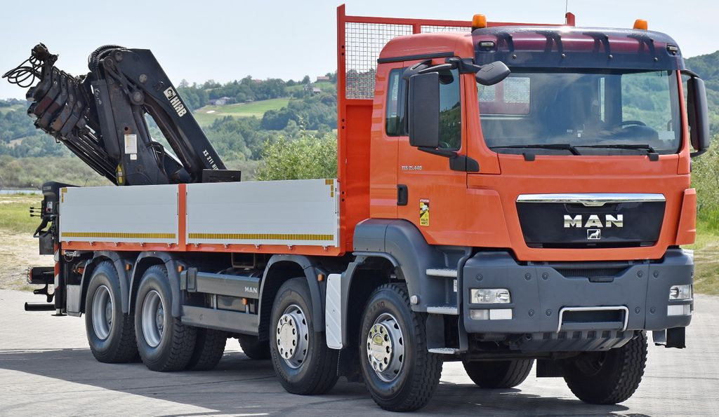 MAN TGS 35.440 * HIAB 211 E-6 HIDUO +FUNK / 8x4 - Kamion me vinç, Kamion me karroceri të hapur: foto 3 MAN TGS 35.440 * HIAB 211 E-6 HIDUO +FUNK / 8x4 - Kamion me vinç, Kamion me karroceri të hapur: foto 3