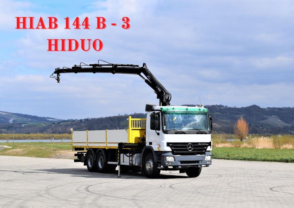 Mercedes-Benz ACTROS 2632 * HIAB 144B-3HIDUO+FUNK / 6x4 Mercedes-Benz ACTROS 2632 * HIAB 144B-3HIDUO+FUNK / 6x4 - Kamion me vinç, Kamion me karroceri të hapur: foto 1 Mercedes-Benz ACTROS 2632 * HIAB 144B-3HIDUO+FUNK / 6x4 Mercedes-Benz ACTROS 2632 * HIAB 144B-3HIDUO+FUNK / 6x4 - Kamion me vinç, Kamion me karroceri të hapur: foto 1