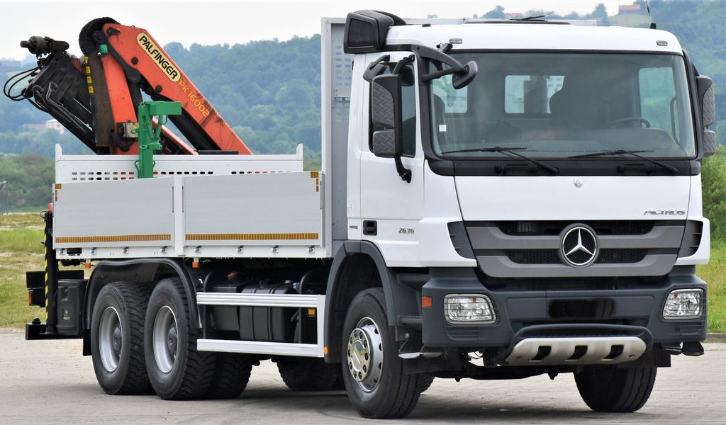Mercedes-Benz ACTROS 2636 * PK 16002 C + FUNK/6x4 - Kamion me vinç, Kamion me karroceri të hapur: foto 4 Mercedes-Benz ACTROS 2636 * PK 16002 C + FUNK/6x4 - Kamion me vinç, Kamion me karroceri të hapur: foto 4