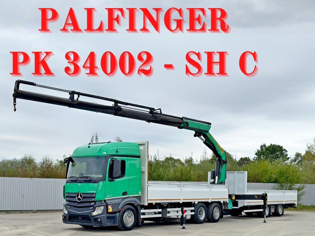 Mercedes-Benz ACTROS 2645* PK 34002 - SH C/FUNK+Anhänger* TOP - Kamion me vinç: foto 1 Mercedes-Benz ACTROS 2645* PK 34002 - SH C/FUNK+Anhänger* TOP - Kamion me vinç: foto 1