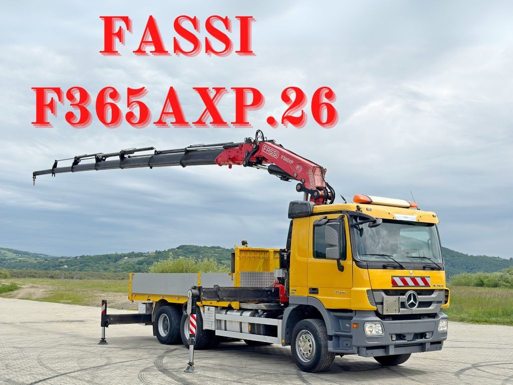 Mercedes-Benz ACTROS 2646 * FASSI F365AXP.26 + FUNK * 6x4 - Kamion me vinç: foto 1 Mercedes-Benz ACTROS 2646 * FASSI F365AXP.26 + FUNK * 6x4 - Kamion me vinç: foto 1