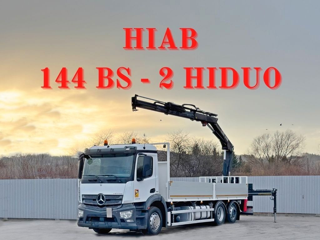 Mercedes-Benz ANTOS 2543* HIAB 144 BS - 2 HIDUO /FUNK - Kamion me vinç: foto 1 Mercedes-Benz ANTOS 2543* HIAB 144 BS - 2 HIDUO /FUNK - Kamion me vinç: foto 1