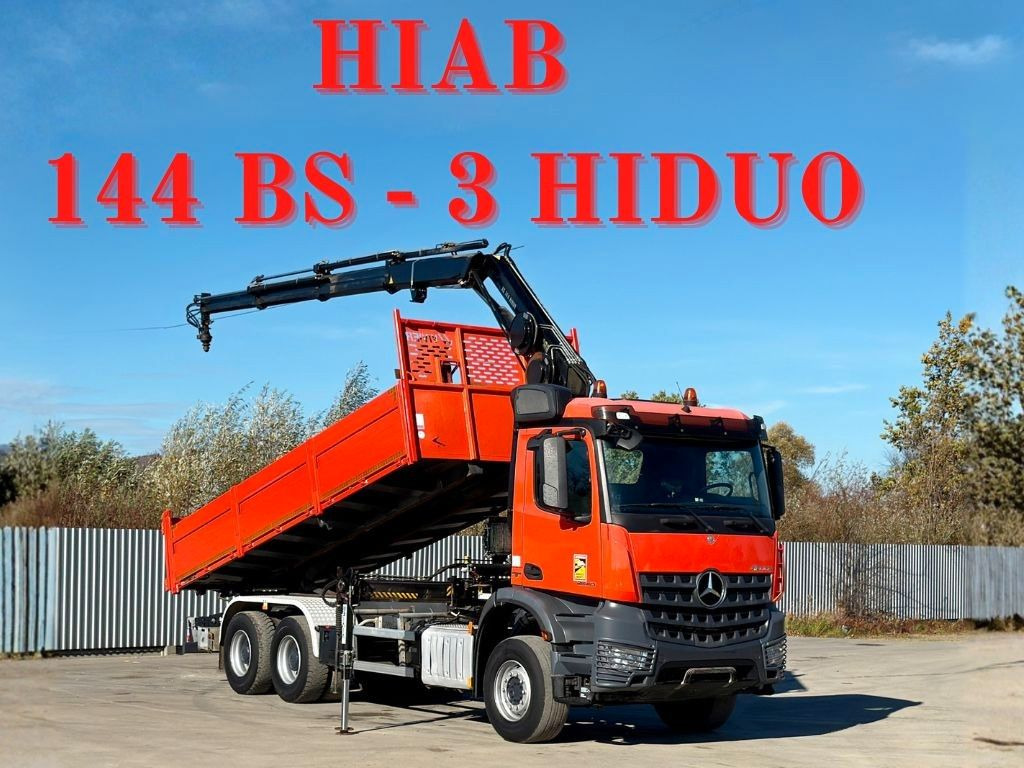 Mercedes-Benz AROCS 2640 *HIAB 144 BS - 3/FUNK  + * 6x4 - Kamion vetëshkarkues, Kamion me vinç: foto 1 Mercedes-Benz AROCS 2640 *HIAB 144 BS - 3/FUNK  + * 6x4 - Kamion vetëshkarkues, Kamion me vinç: foto 1