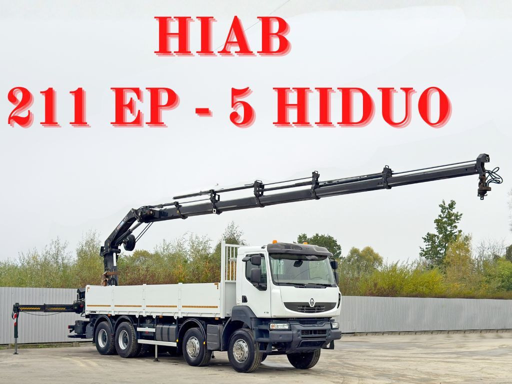 Renault KERAX 430 * HIAB 211 EP-5 HIDUO /FUNK *8x4 - Kamion me vinç: foto 1 Renault KERAX 430 * HIAB 211 EP-5 HIDUO /FUNK *8x4 - Kamion me vinç: foto 1