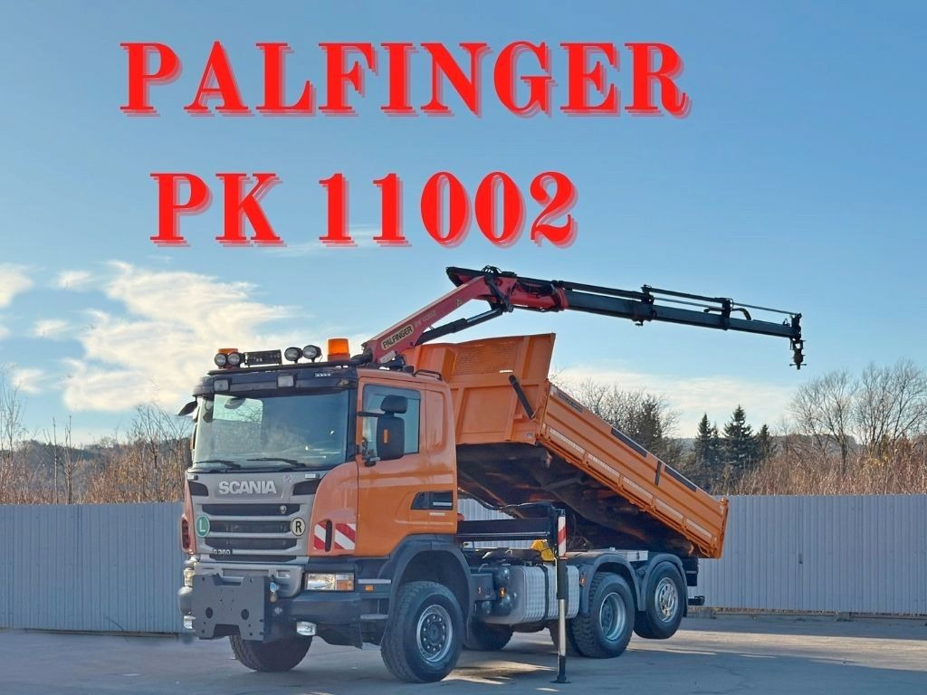 Scania G 360 * KIPPER 4,60m * PALFINGER PK 11002/ 4x4 - Kamion me vinç: foto 1 Scania G 360 * KIPPER 4,60m * PALFINGER PK 11002/ 4x4 - Kamion me vinç: foto 1
