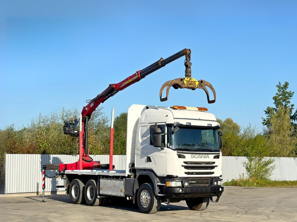 Scania G490* HOLZTRANSPORTER * PENZ 12Z8.70* 6x6 - Kamion me vinç: foto 2 Scania G490* HOLZTRANSPORTER * PENZ 12Z8.70* 6x6 - Kamion me vinç: foto 2