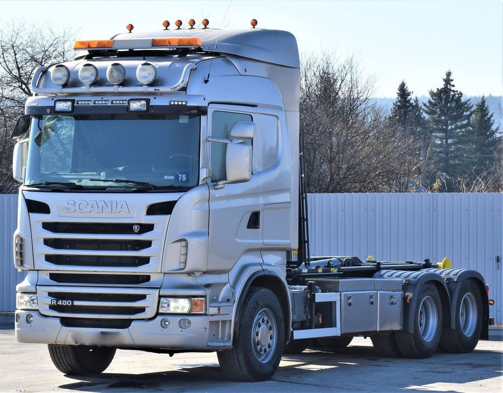 Scania R 480 Abrollkipper * 6x4 * Top Zustand ! - Kamion vetëngarkues: foto 4 Scania R 480 Abrollkipper * 6x4 * Top Zustand ! - Kamion vetëngarkues: foto 4
