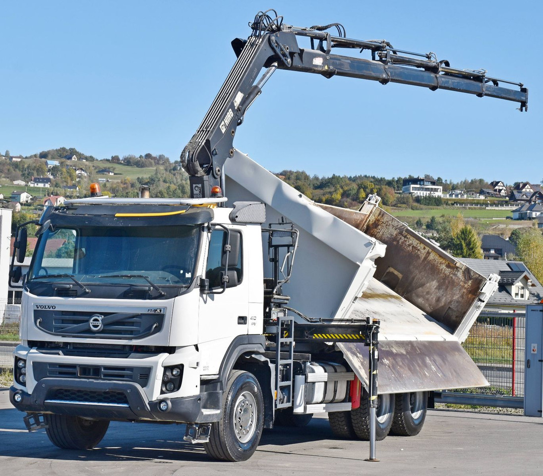 Volvo FMX 410 Kipper 5,20m*HIAB 122 D-4 HIDUO/FUNK*6x4 - Kamion vetëshkarkues: foto 3 Volvo FMX 410 Kipper 5,20m*HIAB 122 D-4 HIDUO/FUNK*6x4 - Kamion vetëshkarkues: foto 3