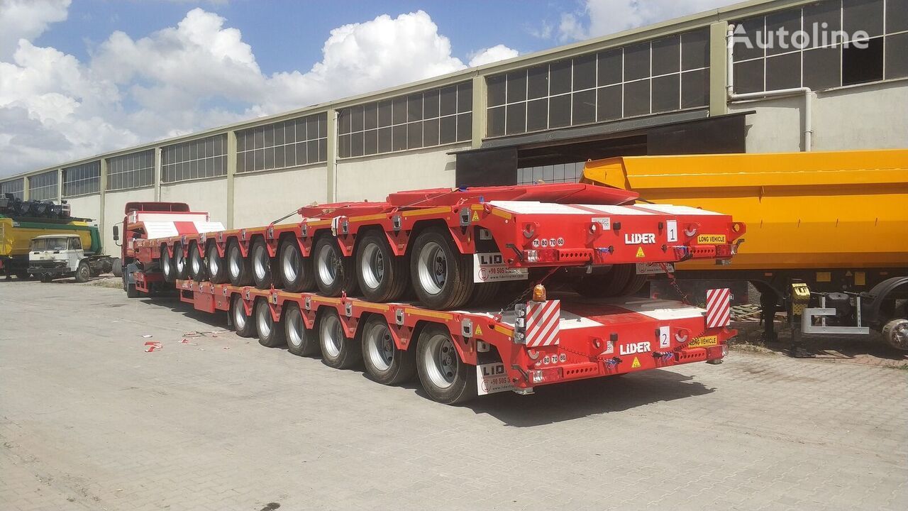 Gjysmë rimorkio me plan ngarkimi të ulët i ri LIDER 2022 model 150 Tons capacity Lowbed semi trailer: foto 1