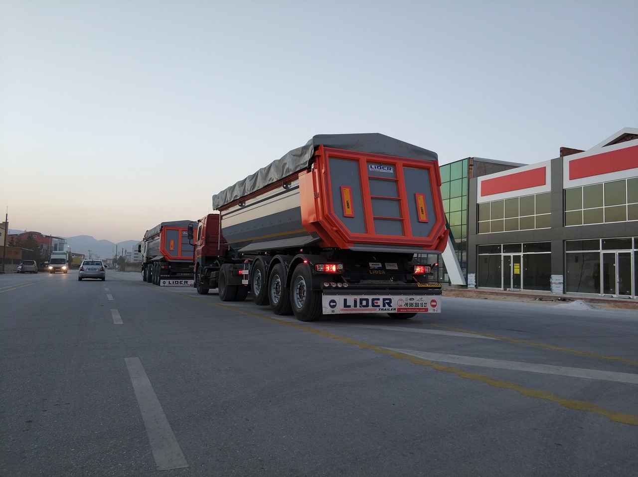 Gjysmë rimorkio vetëshkarkuese për transportimin e lëndëve drusore i ri LIDER 2024 MODELS YEAR NEW (MANUFACTURER COMPANY LIDER TRAILER & TANKER: foto 10