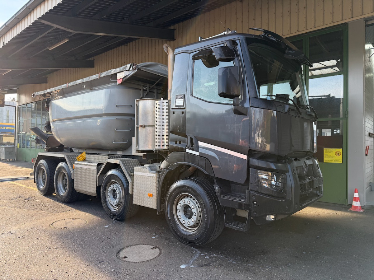 RENAULT C520 8x4 Wechselsystem Siloki + Kipper - Kamion vetëshkarkues: foto 1 RENAULT C520 8x4 Wechselsystem Siloki + Kipper - Kamion vetëshkarkues: foto 1