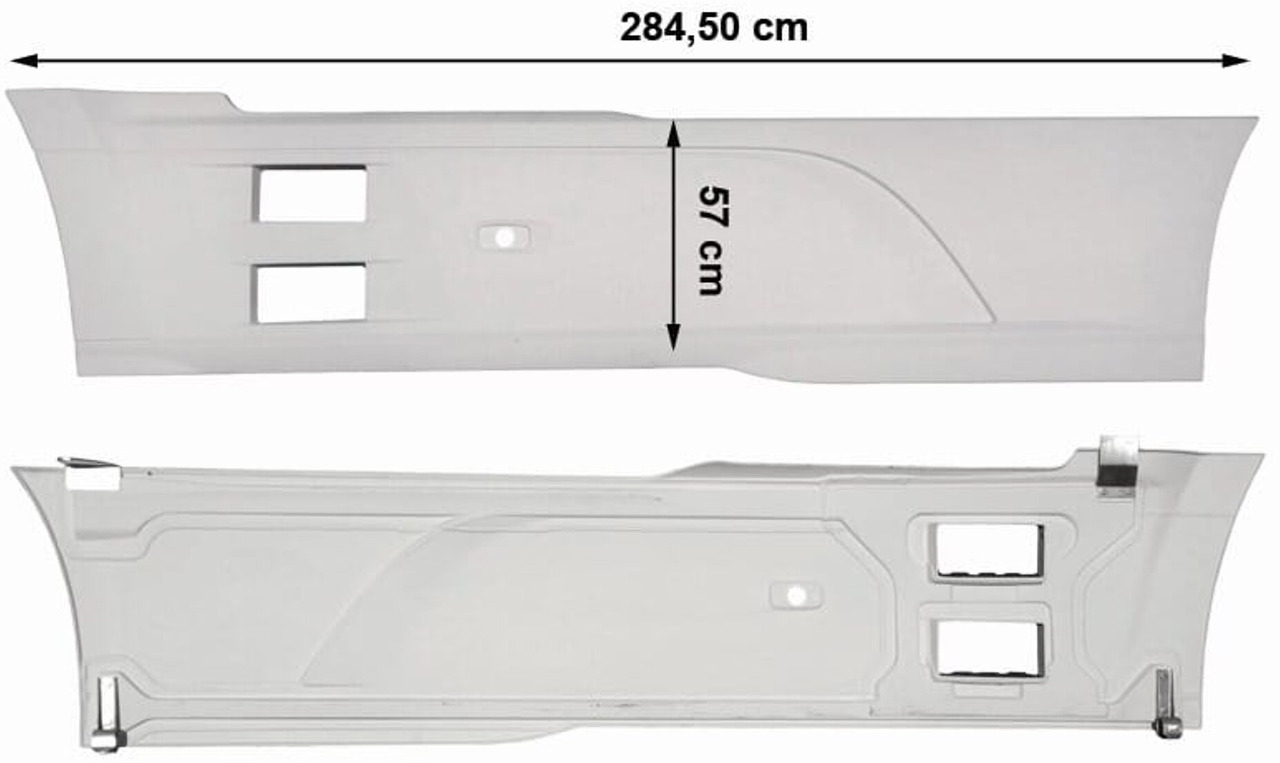 DAF XF/CF EURO 6 ZIJSKIRT SET WB3800 COLOR H3279 tot 2017 jaar 000039 - Parakolp për Kamioni: foto 5 DAF XF/CF EURO 6 ZIJSKIRT SET WB3800 COLOR H3279 tot 2017 jaar 000039 - Parakolp për Kamioni: foto 5