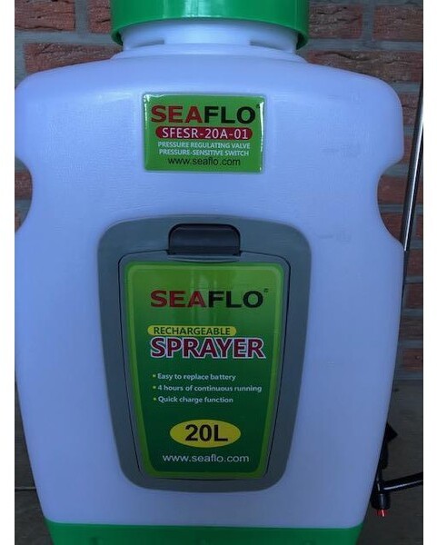 Seaflo Accu rug spuit, 20 liter - Spërkatës i montuar në traktor: foto 2 Seaflo Accu rug spuit, 20 liter - Spërkatës i montuar në traktor: foto 2