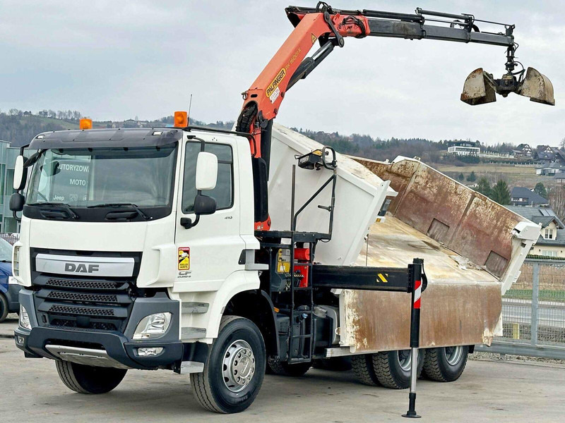 DAF CF 410 * Kipper 4,90 m + PK 16001 - K B * 6x4 - Kamion vetëshkarkues, Kamion me vinç: foto 3 DAF CF 410 * Kipper 4,90 m + PK 16001 - K B * 6x4 - Kamion vetëshkarkues, Kamion me vinç: foto 3