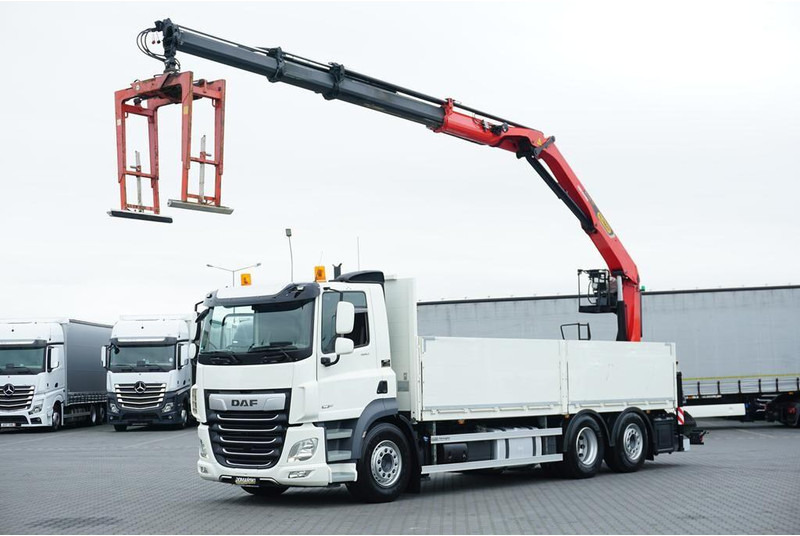 DAF CF / 480 / 6 X 2 / SKRZYNIOWY + HDS / PALFINGER PK 22 001L / OŚ - Kamion me karroceri të hapur, Kamion me vinç: foto 1 DAF CF / 480 / 6 X 2 / SKRZYNIOWY + HDS / PALFINGER PK 22 001L / OŚ - Kamion me karroceri të hapur, Kamion me vinç: foto 1