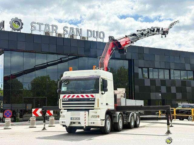 DAF XF 105.510 8x4 FASSI F800 XP Crane Fifth wheel - Kamion me karroceri të hapur, Kamion me vinç: foto 1 DAF XF 105.510 8x4 FASSI F800 XP Crane Fifth wheel - Kamion me karroceri të hapur, Kamion me vinç: foto 1