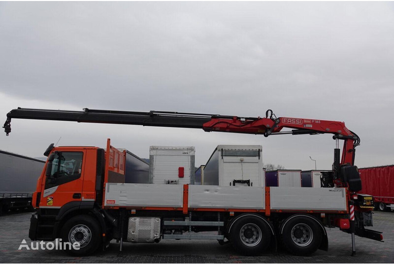 Iveco 420 Flatbed + crane FASSI 185 6x2 - Kamion me karroceri të hapur, Kamion me vinç: foto 1 Iveco 420 Flatbed + crane FASSI 185 6x2 - Kamion me karroceri të hapur, Kamion me vinç: foto 1