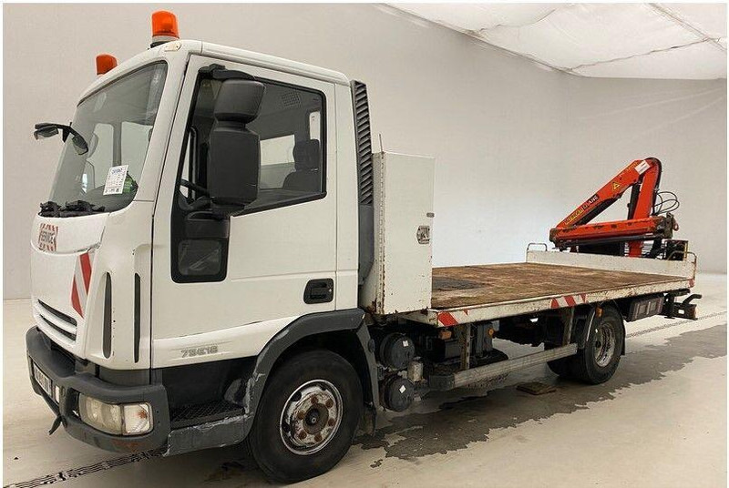 Iveco Eurocargo 75E18 - Kamion me karroceri të hapur, Kamion me vinç: foto 1 Iveco Eurocargo 75E18 - Kamion me karroceri të hapur, Kamion me vinç: foto 1