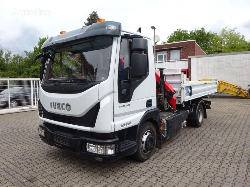 Iveco Eurocargo 80-220 Tipper + crane - Kamion vetëshkarkues, Kamion me vinç: foto 4 Iveco Eurocargo 80-220 Tipper + crane - Kamion vetëshkarkues, Kamion me vinç: foto 4