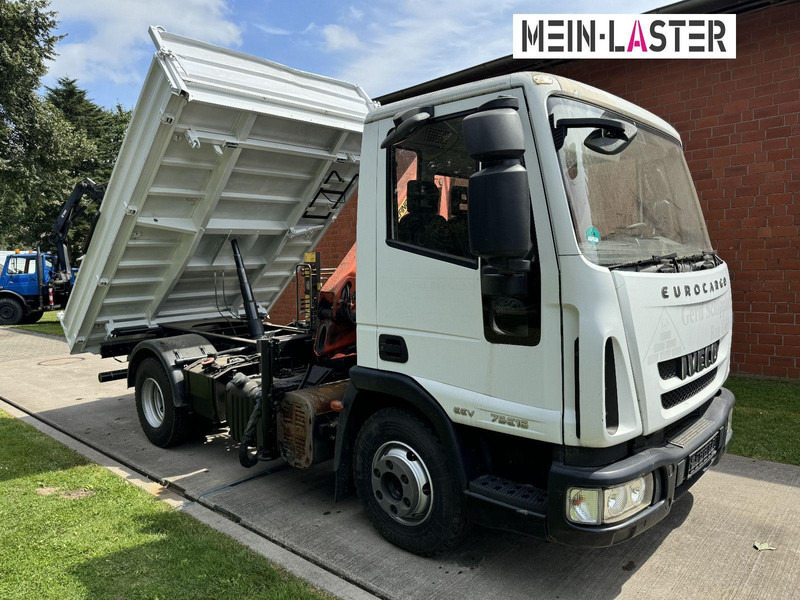Iveco ML75E16 3-Way Meiller Tipper Crane Palfinger PK 4200 - Kamion vetëshkarkues, Kamion me vinç: foto 2 Iveco ML75E16 3-Way Meiller Tipper Crane Palfinger PK 4200 - Kamion vetëshkarkues, Kamion me vinç: foto 2