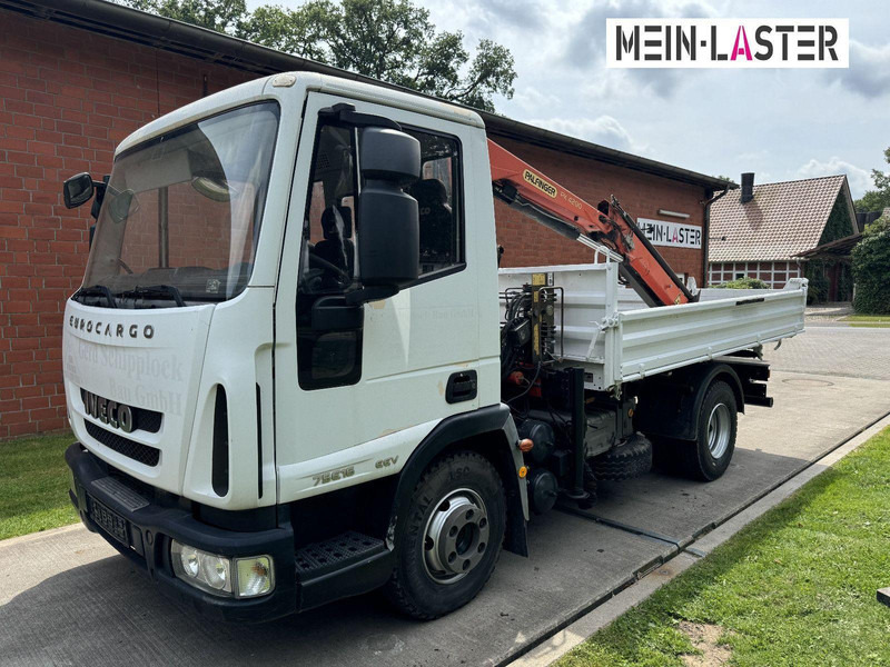 Iveco ML75E16 3-Way Meiller Tipper Crane Palfinger PK 4200 - Kamion vetëshkarkues, Kamion me vinç: foto 4 Iveco ML75E16 3-Way Meiller Tipper Crane Palfinger PK 4200 - Kamion vetëshkarkues, Kamion me vinç: foto 4