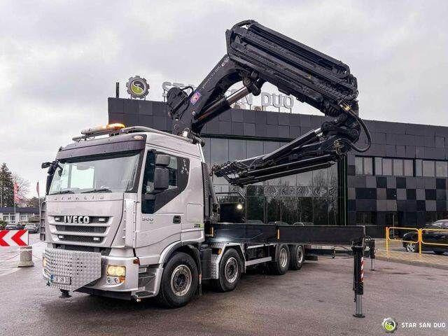 Iveco STRALIS AS320S50Y 8x2 HMF 8520-0K6 FLY JIB Winc - Kamion me karroceri të hapur, Kamion me vinç: foto 2 Iveco STRALIS AS320S50Y 8x2 HMF 8520-0K6 FLY JIB Winc - Kamion me karroceri të hapur, Kamion me vinç: foto 2