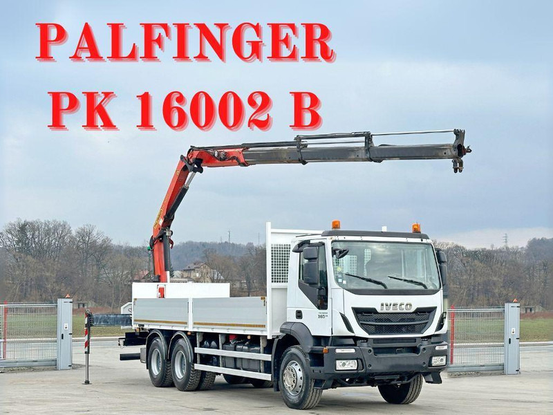 Iveco TRAKKER 360 * PRITSCHE 6,80* PK 16002 B+FUNK*6x4 - Kamion me karroceri të hapur, Kamion me vinç: foto 1 Iveco TRAKKER 360 * PRITSCHE 6,80* PK 16002 B+FUNK*6x4 - Kamion me karroceri të hapur, Kamion me vinç: foto 1
