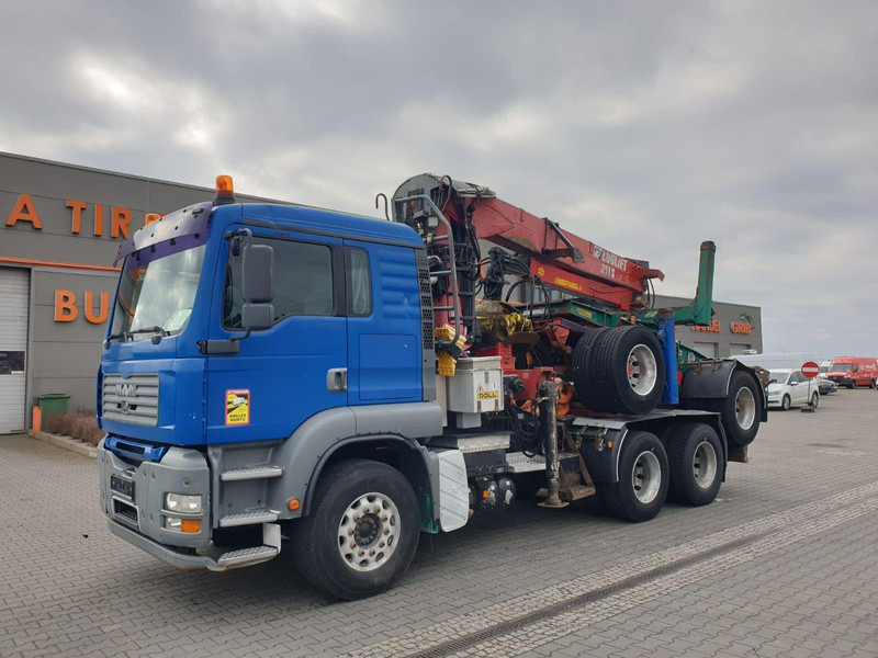 MAN TGA 26.480 6x4 LOGLIFT DOLL WOOD TRANSPORTER - Kamion për transport druri, Kamion me vinç: foto 1 MAN TGA 26.480 6x4 LOGLIFT DOLL WOOD TRANSPORTER - Kamion për transport druri, Kamion me vinç: foto 1