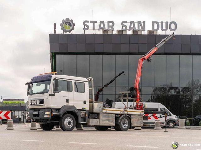 MAN TGM 13.290 4x4 FASSI F40B22 Crane Camper DOKA - Kamion me karroceri të hapur, Kamion me vinç: foto 1 MAN TGM 13.290 4x4 FASSI F40B22 Crane Camper DOKA - Kamion me karroceri të hapur, Kamion me vinç: foto 1