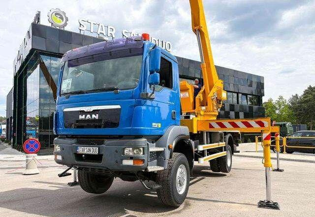 MAN TGM 18.330 4x4 MULTITEL J335 Truck Mounted Lift - Platformë ajrore e montuar në kamion: foto 3 MAN TGM 18.330 4x4 MULTITEL J335 Truck Mounted Lift - Platformë ajrore e montuar në kamion: foto 3