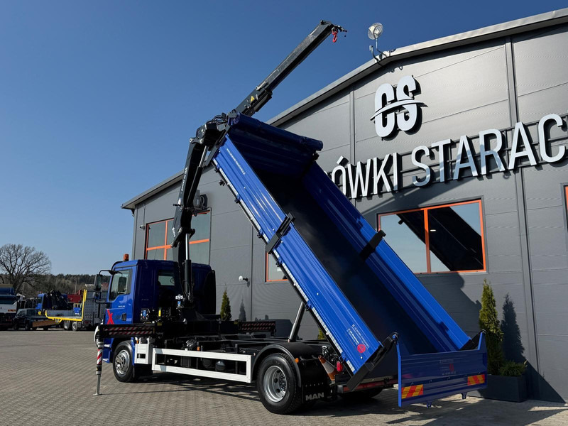 MAN TGM TGL 15.250 / E6 / wywrotka 3-S + HMF żuraw z pilotem / H - Kamion vetëshkarkues, Kamion me vinç: foto 3 MAN TGM TGL 15.250 / E6 / wywrotka 3-S + HMF żuraw z pilotem / H - Kamion vetëshkarkues, Kamion me vinç: foto 3