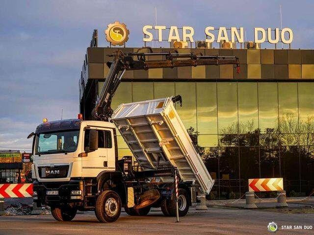 MAN TGS 18.360 4x4 HIAB 144 E-4 Crane Kipper - Kamion vetëshkarkues, Kamion me vinç: foto 4 MAN TGS 18.360 4x4 HIAB 144 E-4 Crane Kipper - Kamion vetëshkarkues, Kamion me vinç: foto 4