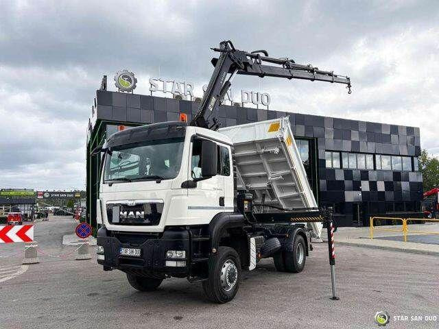 MAN TGS 18.360 4x4 HIAB 144 E-4 Crane Kipper - Kamion vetëshkarkues, Kamion me vinç: foto 1 MAN TGS 18.360 4x4 HIAB 144 E-4 Crane Kipper - Kamion vetëshkarkues, Kamion me vinç: foto 1
