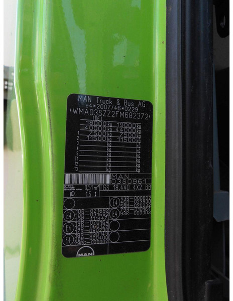 Lizingu i MAN TGS 18.440 FKI BB 4x2 Dreiseitenkipper Euro6 MAN TGS 18.440 FKI BB 4x2 Dreiseitenkipper Euro6: foto 18