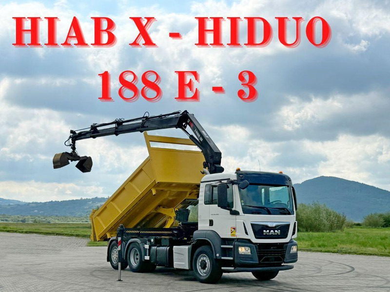 MAN TGS 26.400 * HIAB X-HIDUO 188 E-3 + FUNK * 6x4 - Kamion vetëshkarkues, Kamion me vinç: foto 1 MAN TGS 26.400 * HIAB X-HIDUO 188 E-3 + FUNK * 6x4 - Kamion vetëshkarkues, Kamion me vinç: foto 1