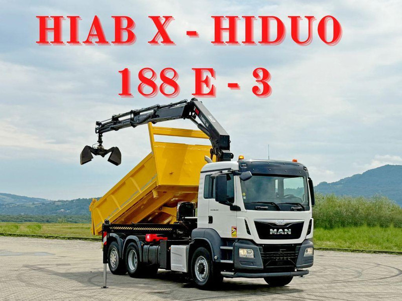 MAN TGS 26.400 * HIAB X-HIDUO 188 E-3 + FUNK * 6x4 - Kamion vetëshkarkues, Kamion me vinç: foto 1 MAN TGS 26.400 * HIAB X-HIDUO 188 E-3 + FUNK * 6x4 - Kamion vetëshkarkues, Kamion me vinç: foto 1