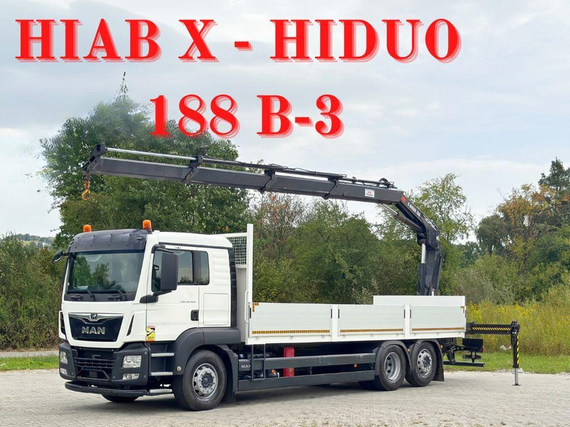 MAN TGS 26.460 * HIAB X - HIDUO 188 B-3 + FUNK* TOP - Kamion me karroceri të hapur, Kamion me vinç: foto 1 MAN TGS 26.460 * HIAB X - HIDUO 188 B-3 + FUNK* TOP - Kamion me karroceri të hapur, Kamion me vinç: foto 1