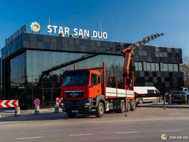 MAN TGS 35.400 PALFINGER PK 44002 WINCH TRIDEM KRAN - Kamion me karroceri të hapur, Kamion me vinç: foto 1 MAN TGS 35.400 PALFINGER PK 44002 WINCH TRIDEM KRAN - Kamion me karroceri të hapur, Kamion me vinç: foto 1