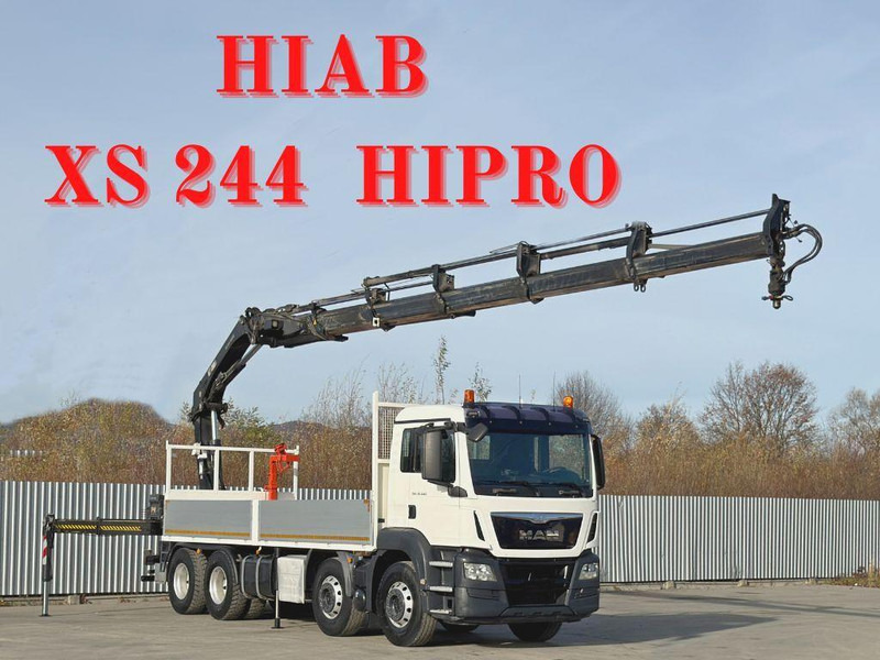 MAN TGS 35.440 * HIAB XS 244 HIPRO +FUNK / 8x4 - Kamion me karroceri të hapur, Kamion me vinç: foto 1 MAN TGS 35.440 * HIAB XS 244 HIPRO +FUNK / 8x4 - Kamion me karroceri të hapur, Kamion me vinç: foto 1