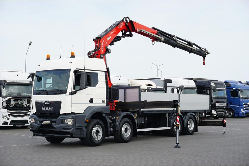 MAN TGS / 35.470 / E 6 / SKRZYNIOWY + HDS / FASSI F 545 / ŁAD. 13 10 - Kamion me karroceri të hapur, Kamion me vinç: foto 1 MAN TGS / 35.470 / E 6 / SKRZYNIOWY + HDS / FASSI F 545 / ŁAD. 13 10 - Kamion me karroceri të hapur, Kamion me vinç: foto 1