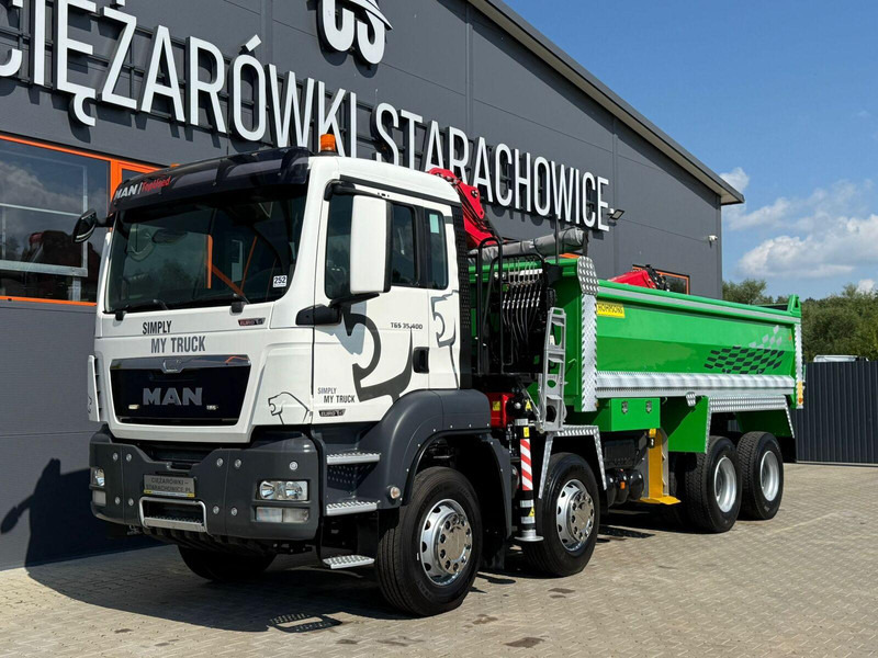 MAN TGS TGX 35.400 // 8x4 // E5 // wywrotka kiper + HDS z czerpakiem - Kamion vetëshkarkues, Kamion me vinç: foto 2 MAN TGS TGX 35.400 // 8x4 // E5 // wywrotka kiper + HDS z czerpakiem - Kamion vetëshkarkues, Kamion me vinç: foto 2