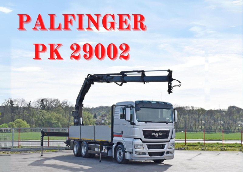 MAN TGX 26.440 Pritsche 6,40 m* PK 29002+FUNK *6x4 - Kamion me karroceri të hapur, Kamion me vinç: foto 1 MAN TGX 26.440 Pritsche 6,40 m* PK 29002+FUNK *6x4 - Kamion me karroceri të hapur, Kamion me vinç: foto 1