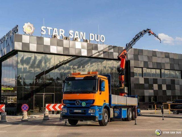 Mercedes-Benz ACTROS 2541 6x2 Palfinger PK 34002 Crane Winch - Kamion me karroceri të hapur, Kamion me vinç: foto 1 Mercedes-Benz ACTROS 2541 6x2 Palfinger PK 34002 Crane Winch - Kamion me karroceri të hapur, Kamion me vinç: foto 1