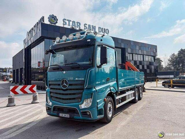 Kamion me karroceri të hapur, Kamion me vinç Mercedes-Benz ACTROS 2545 6x2 Palfinger PK 16001 HDS Crane: foto 6 Kamion me karroceri të hapur, Kamion me vinç Mercedes-Benz ACTROS 2545 6x2 Palfinger PK 16001 HDS Crane: foto 6